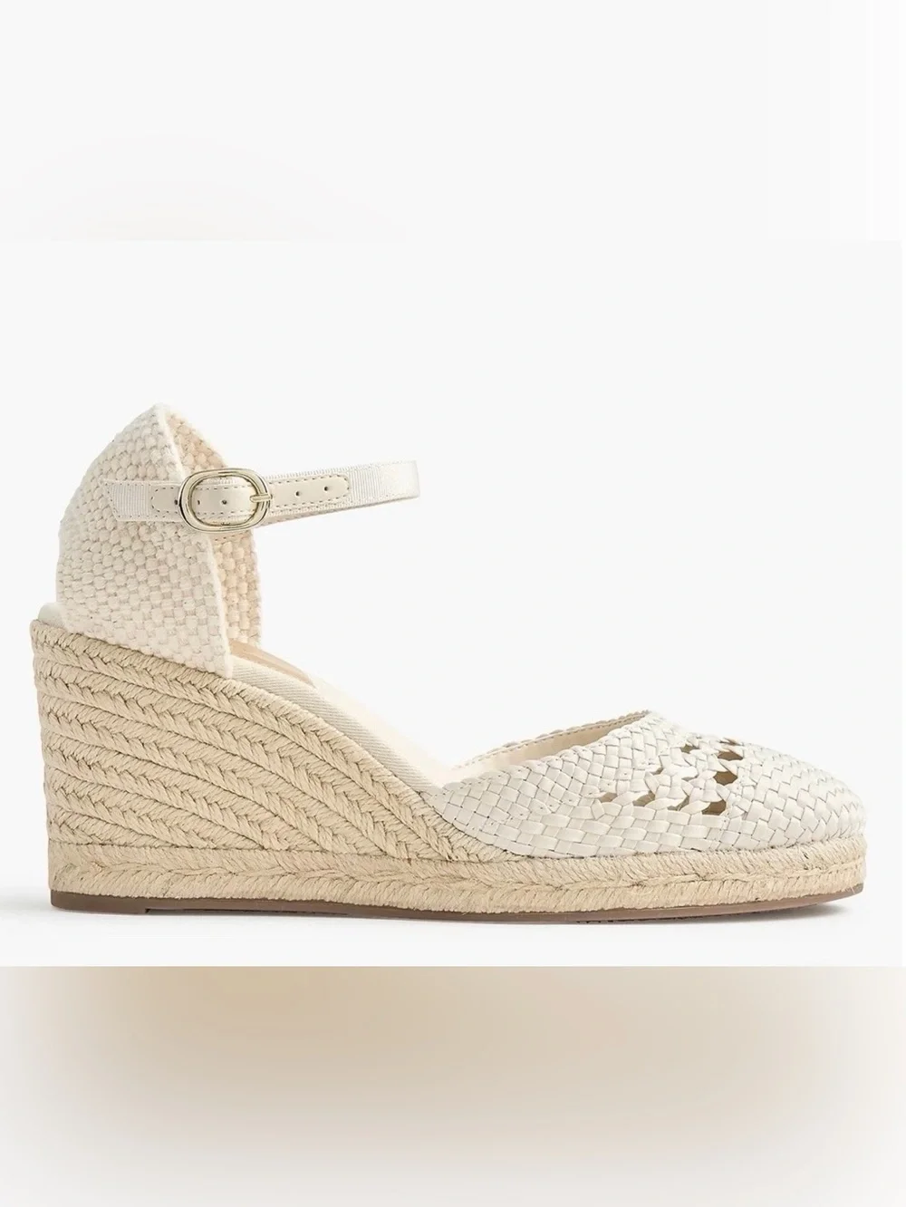 J.Crew Crochet espadrille wedges 7.5 new in box